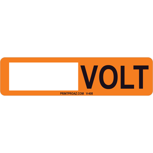 4x1 Solar Write-in Label, Vinyl Decal, V-408
