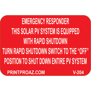 4x2 Emergency Responder, Vinyl Decal, V-204