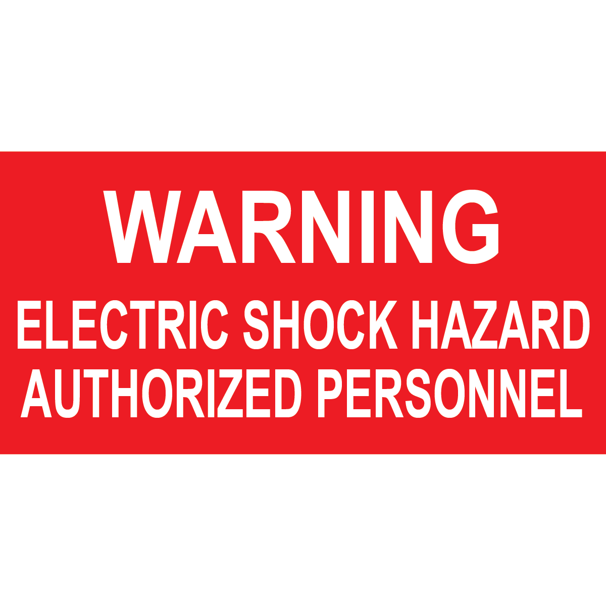 4x2, Solar Warning Placard, Plastic Solar Labels, PV-365