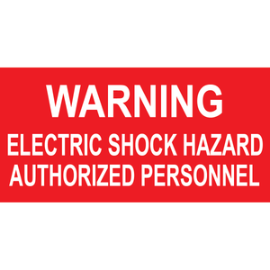 4x2, Solar Warning Placard, Plastic Solar Labels, PV-365