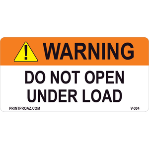 4x2 Solar Warning Sign, Vinyl Decal, V-304