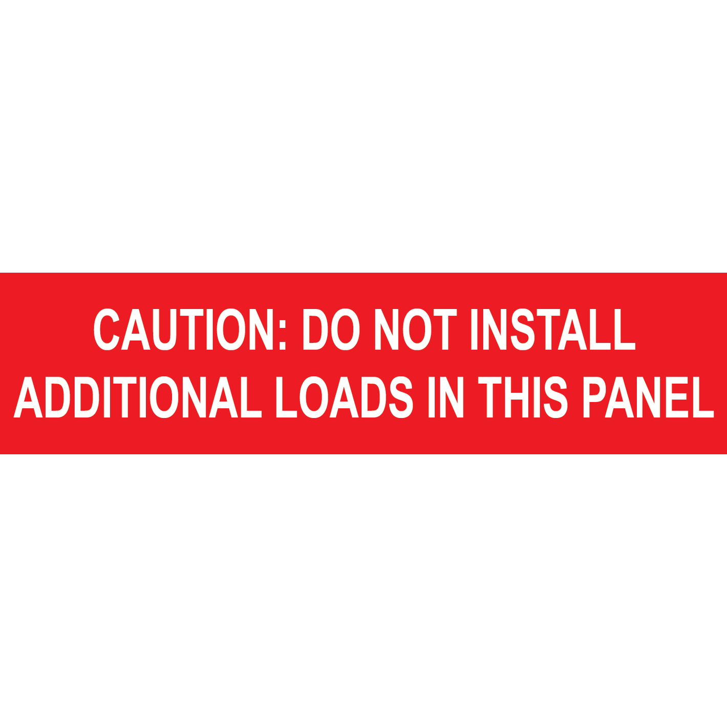 5x1.25, Caution Placard, Plastic Solar Labels, PV-373