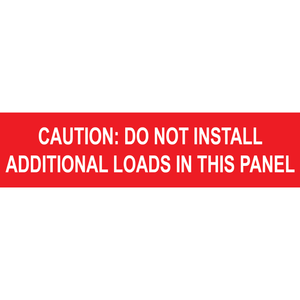 5x1.25, Caution Placard, Plastic Solar Labels, PV-373