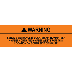 5x1.5 Solar Warning Label, Plastic Solar Labels, PV-298