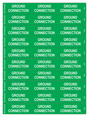 5x3.75 Electrical Identification Label Set, Vinyl Decal Solar Labels,  V-245