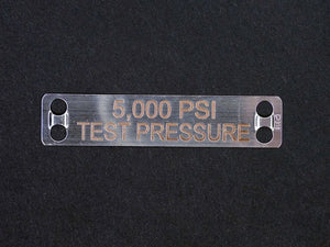 Stainless Steel Panduit Tag