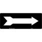 PM-244 Black/White Arrow Label