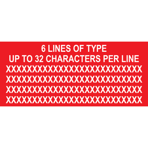6x2.625, Solar Custom Placard, Plastic Solar Labels, PV-418