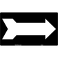 PM-244 Black/White Arrow Label