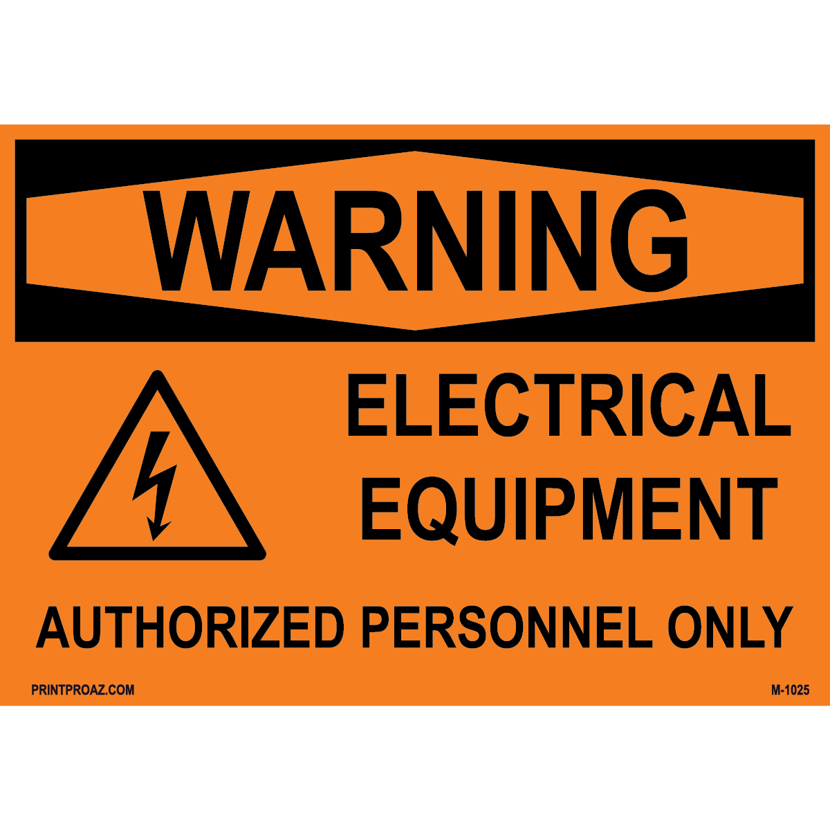Aluminum Solar Warning Sign Label M-1023-1028
