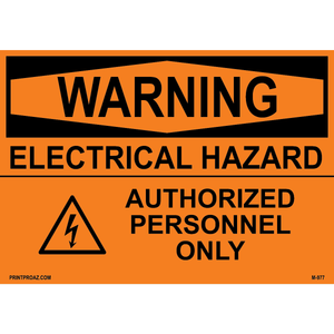 Aluminum Solar Warning Sign Label M-975-980
