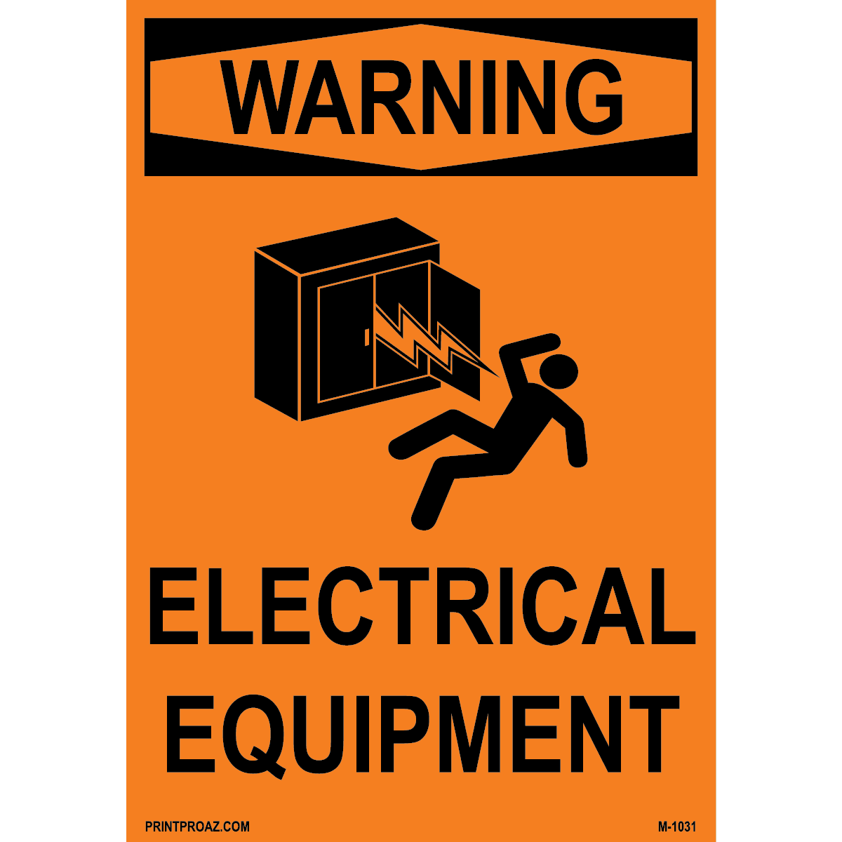 Aluminum Solar Warning Sign Label M-1029-1034