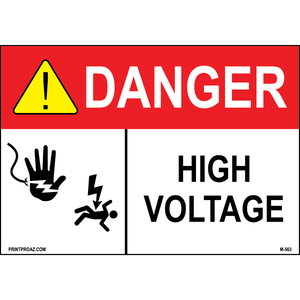 Aluminum Danger Electrical Sign Label M-561-566