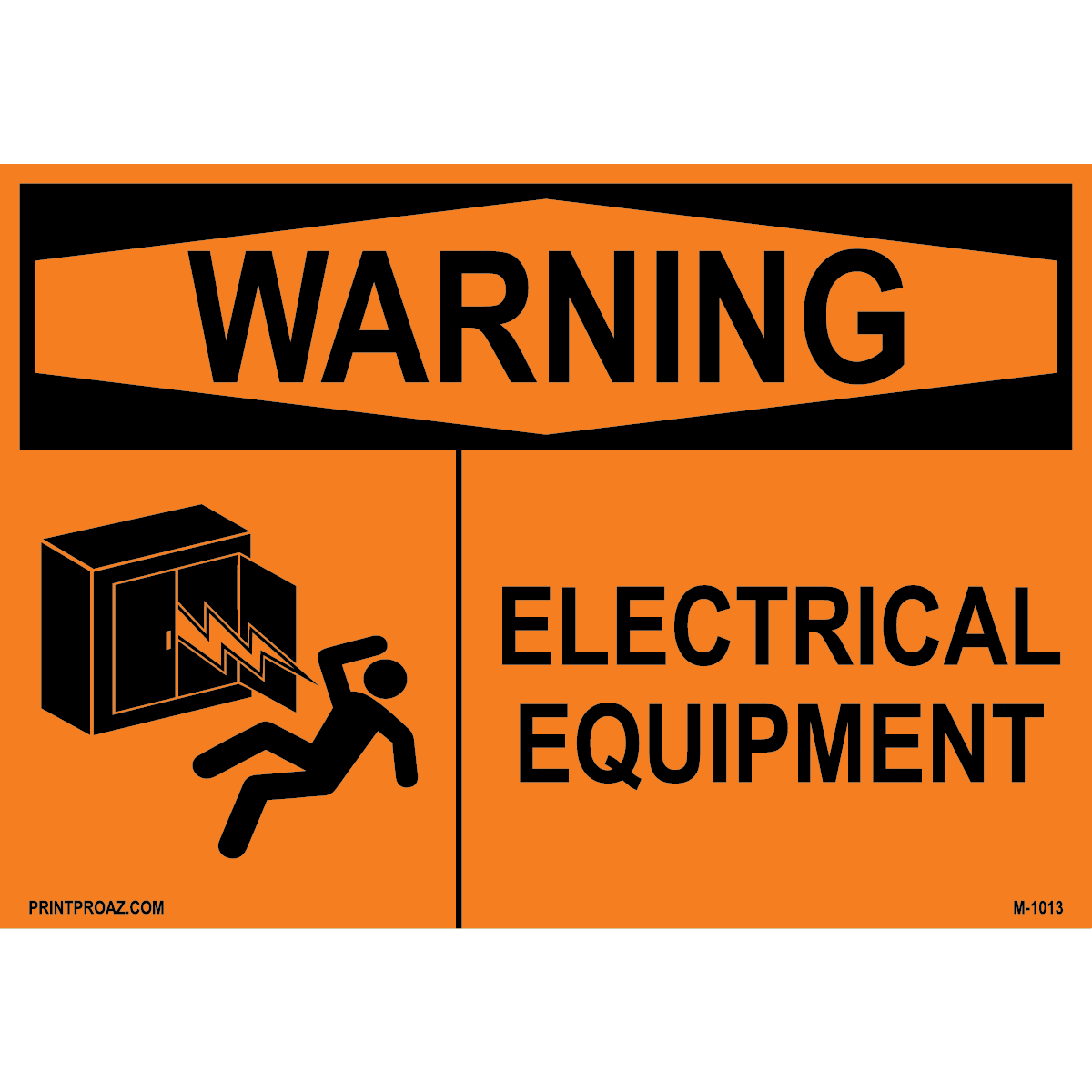 Aluminum Solar Warning Sign Label M-1011-1016