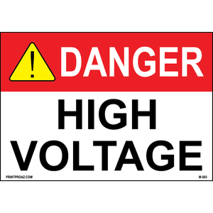 Aluminum Danger Electrical Sign Label M-501-506