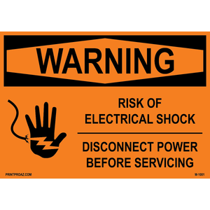 Aluminum Solar Warning Sign Label M-999-1004