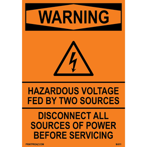 Aluminum Solar Warning Sign Label M-909-914