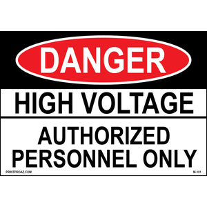 Aluminum Danger Electrical Sign Label M-099-104