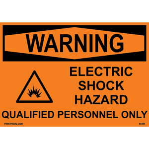 Aluminum Solar Warning Sign Label M-987-992