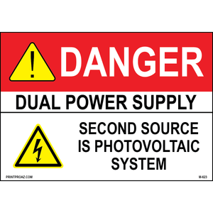Aluminum Danger Electrical Sign Label M-621-626