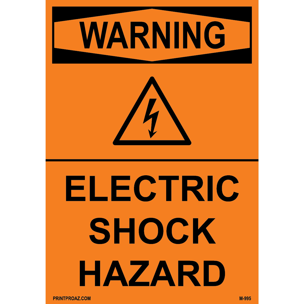 Aluminum Solar Warning Sign Label M-993-998
