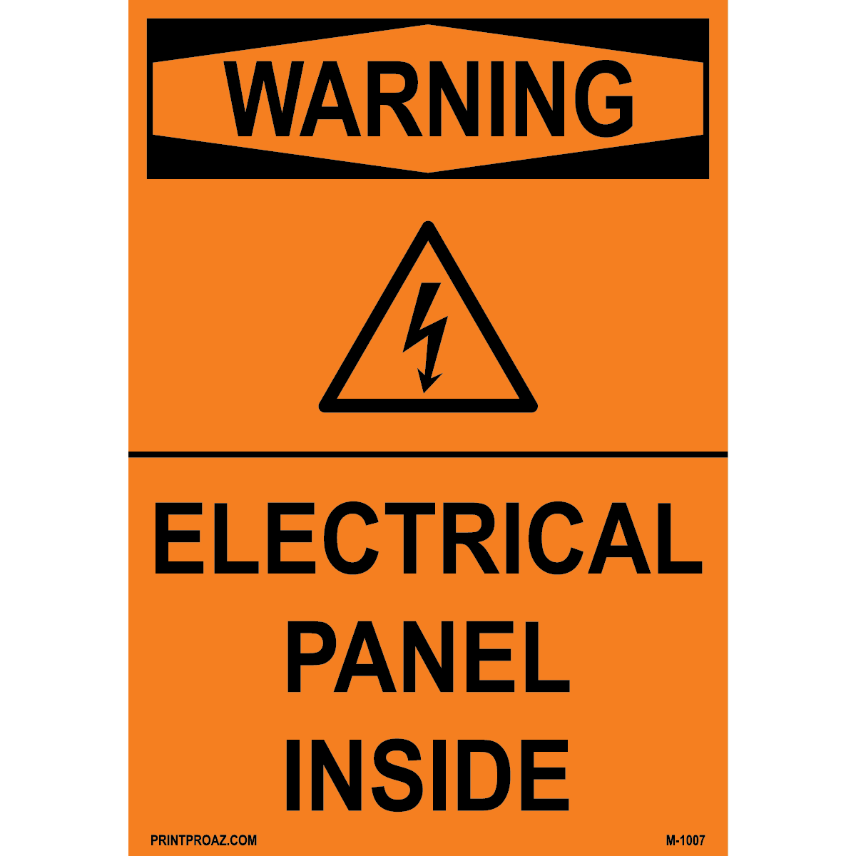 Aluminum Solar Warning Sign Label M-1005-1010