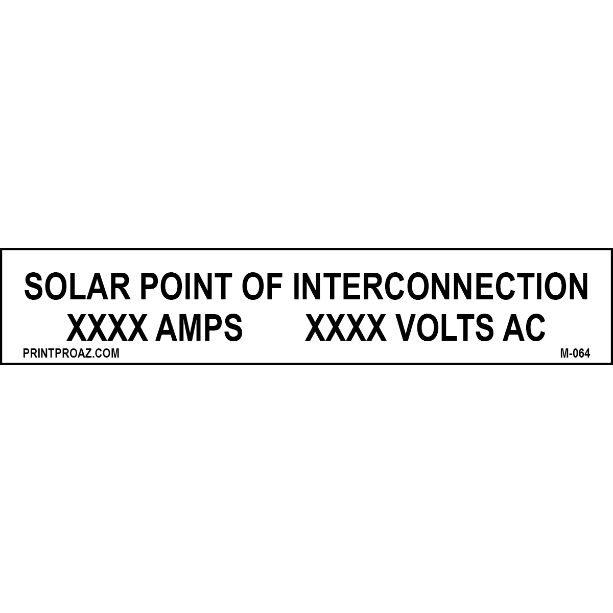 1X5.25 Aluminum Solar Point of Interconnection M-064
