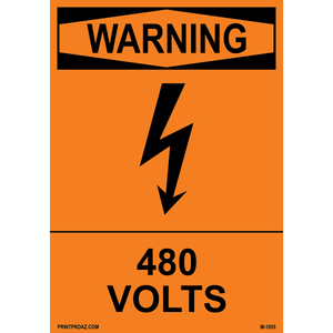 Aluminum Solar Warning Sign Label M-1053-1058