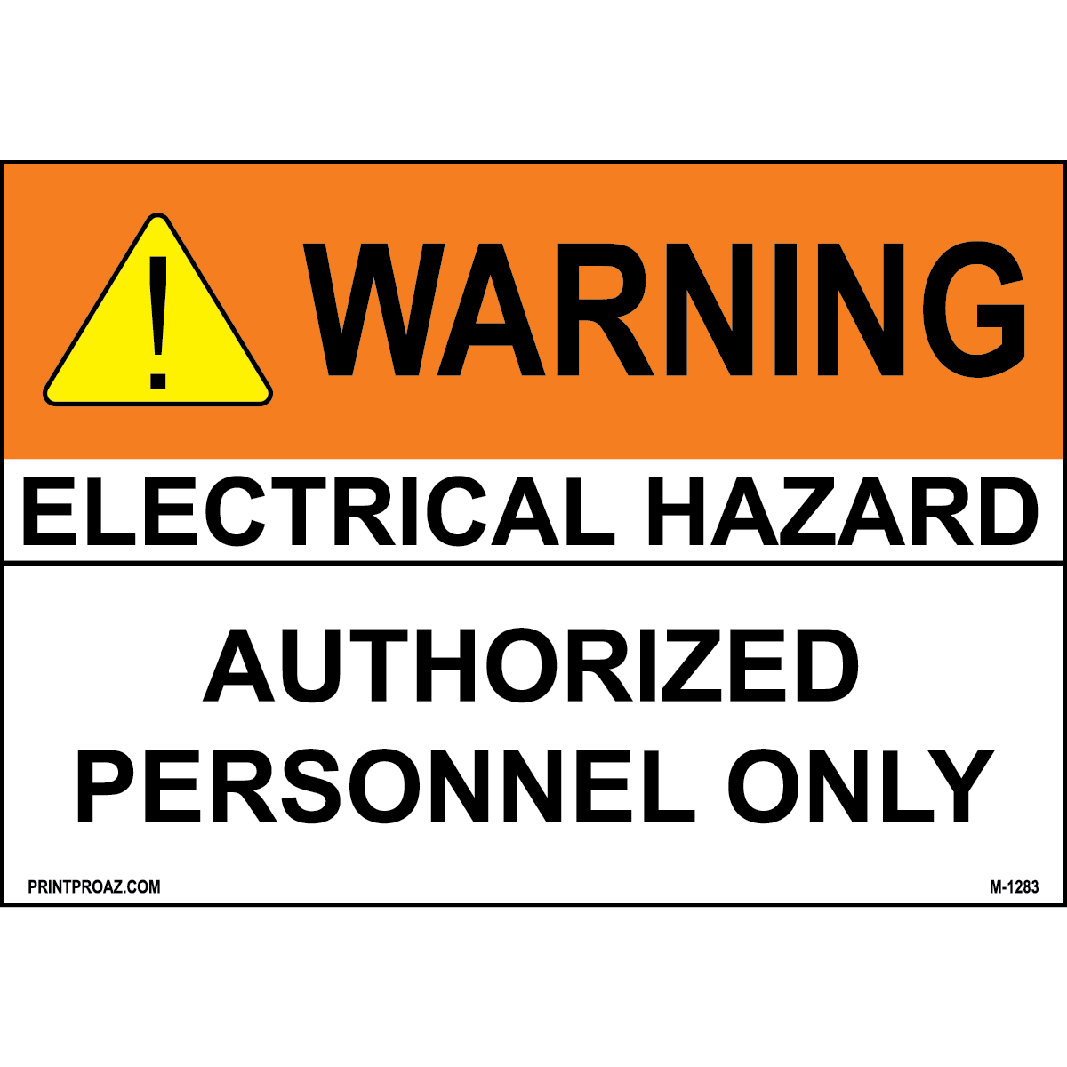 Aluminum Solar Warning Sign Label M-1281-1286
