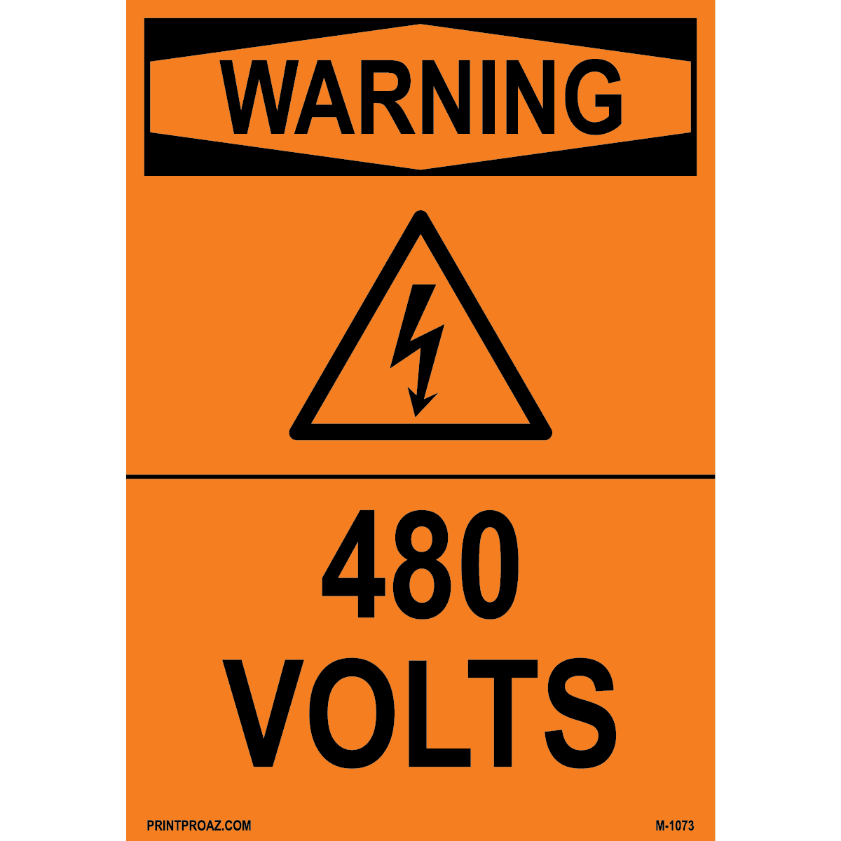 Aluminum Solar Warning Sign Label M-1071-1076