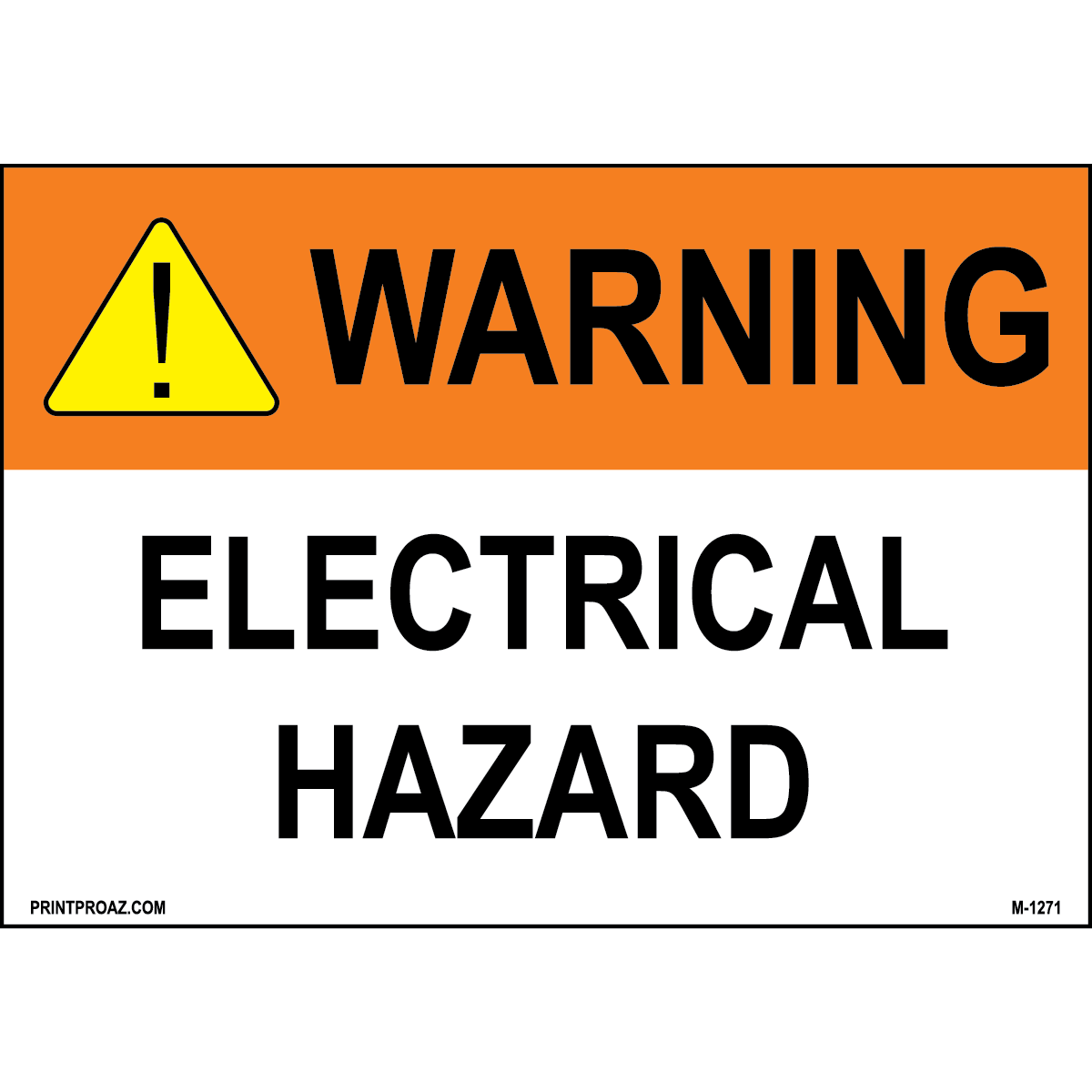 Aluminum Solar Warning Sign Label M-1269-1274