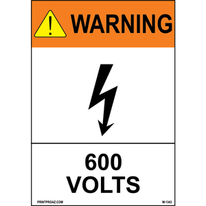 Aluminum Solar Warning Sign Label M-1341-1346