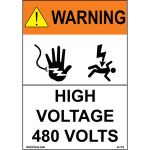 Aluminum Solar Warning Sign Label M-1377-1382