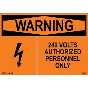 Aluminum Solar Warning Sign Label M-1077-1082