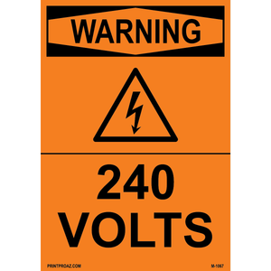 Aluminum Solar Warning Sign Label M-1065-1070