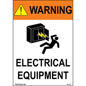 Aluminum Solar Warning Sign Label M-1311-1316