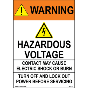 Aluminum Solar Warning Sign Label M-1215-1220