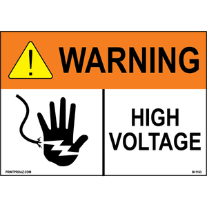 Aluminum Solar Warning Sign Label M-1161-1166