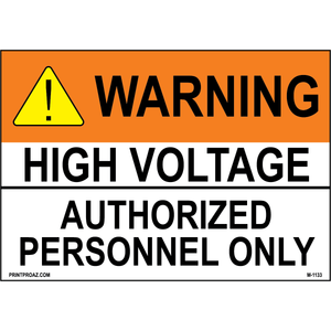 Aluminum Solar Warning Sign Label M-1131-1136