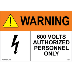 Aluminum Solar Warning Sign Label M-1365-1370