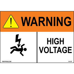 Aluminum Solar Warning Sign Label M-1185-1190