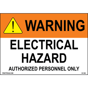 Aluminum Solar Warning Sign Label M-1263-1268