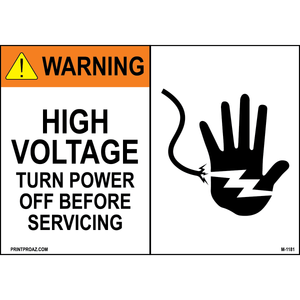 Aluminum Solar Warning Sign Label M-1179-1184