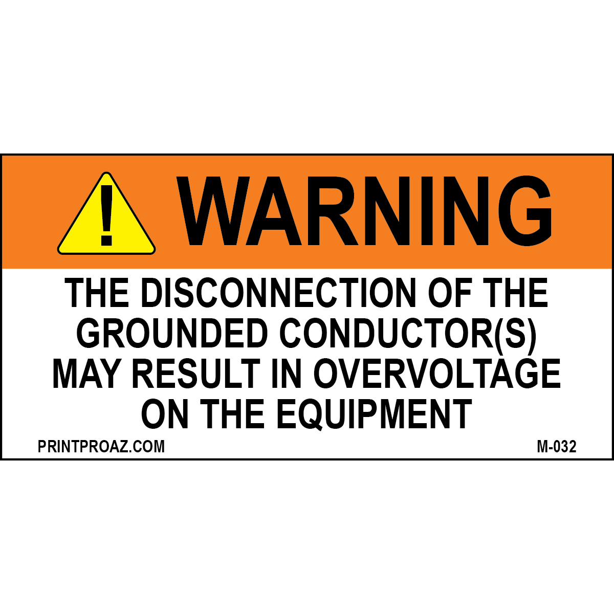 2X4 Aluminum Solar Warning Sign M-032