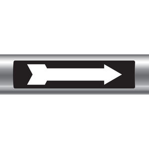 Black/White Arrow Label
