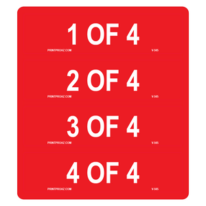 3x.75 Bundle 1 of 1-4, Decal Solar Labels, V-565