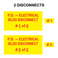 F.D. - Electrical Bldg Disconnect Bundle, Plastic, PV-491