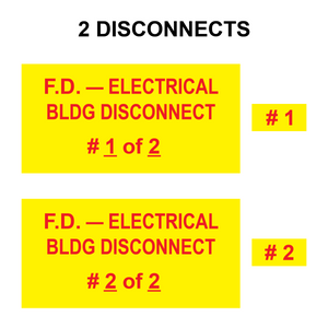 F.D. - Electrical Bldg Disconnect Bundle, Plastic, PV-491