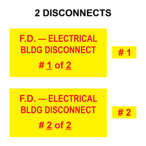 F.D. - Electrical Bldg Disconnect Bundle PV-491 Plastic