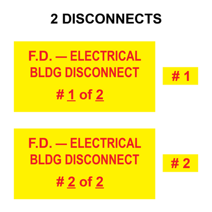 F.D. - Electrical Bldg Disconnect Bundle PV-491 Plastic